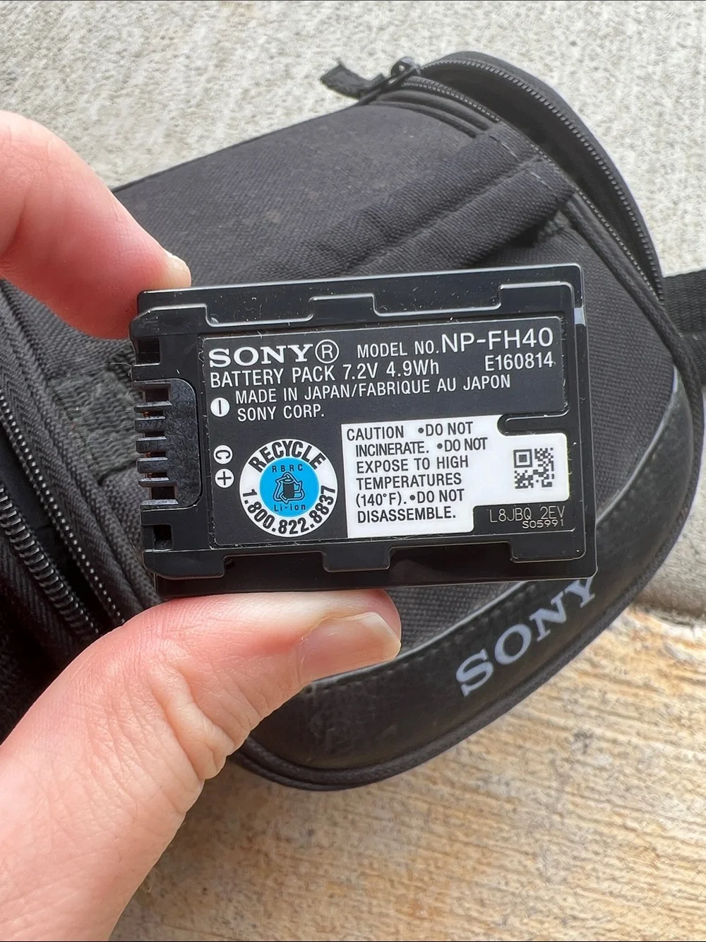 Sony Black Digital Camcorder with Carry Case and Accessories